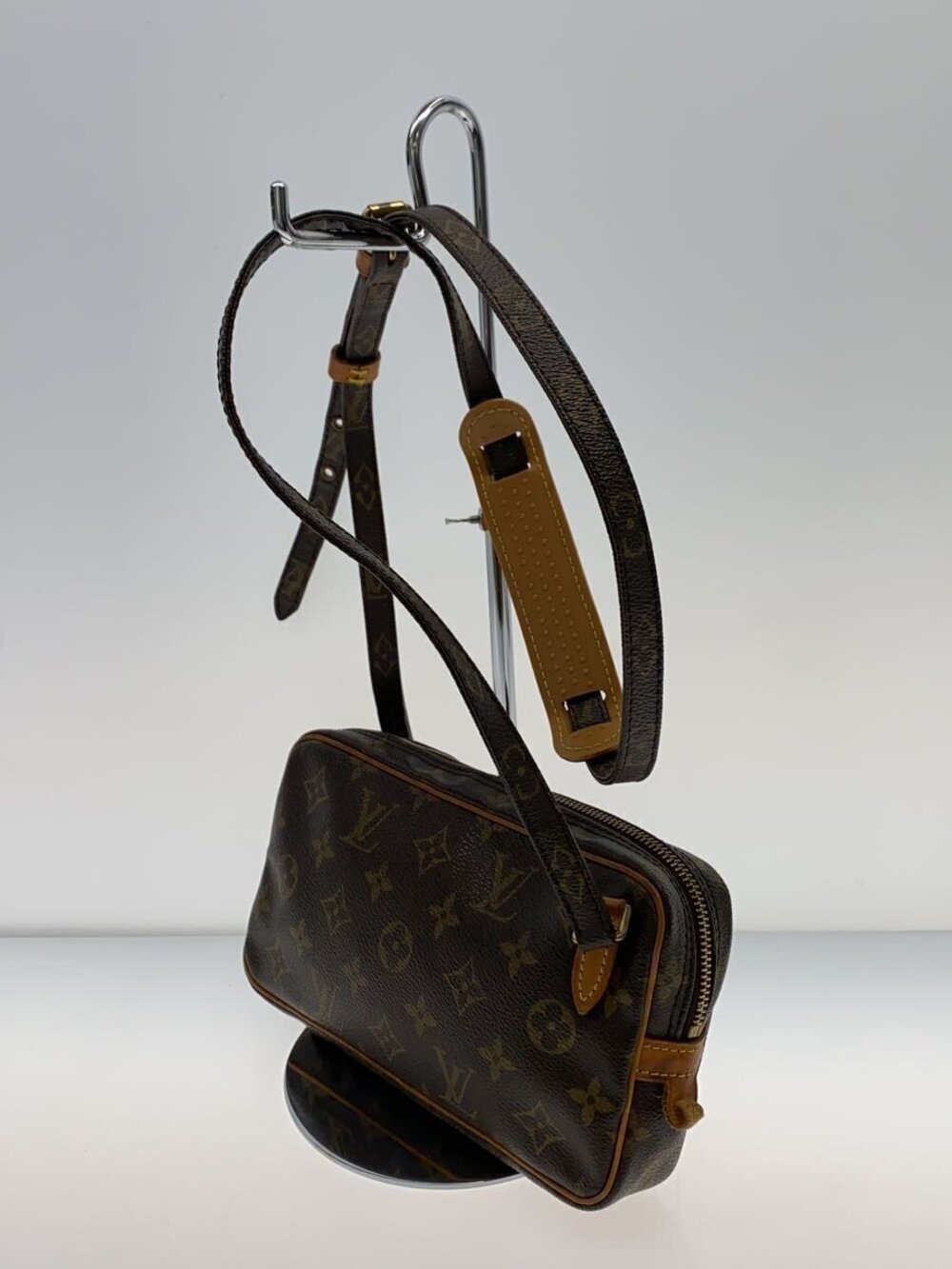 Louis Vuitton Marly Brown Pochette Canvas Monogram Bandouliere Brown